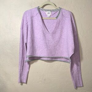 Urban outfitters BDG purple crop sweater super soft oversized boxy size small